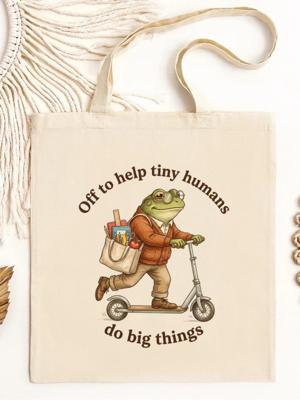 Teach Tiny Humans Tote Bag